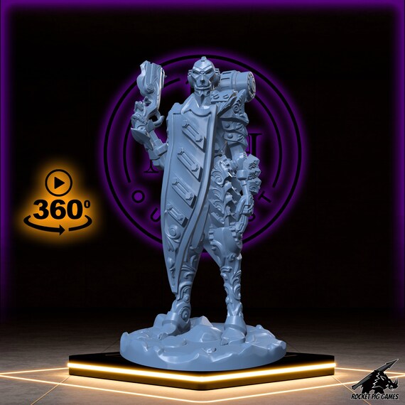 Clockwork Killer Artificer Gunslinger Fighter Miniature Etsy