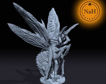 Sinderwing, the Scorching Swarm | Hellwasp | Hell Wasp | Miniature for Tabletop games like D&D and War Gaming