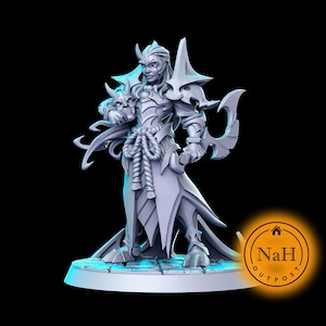 Rin the Tusked Valor | Oni Warrior miniature for Tabletop games like D&D and War Gaming| Dungeons and Dragons Mini | RN estudio