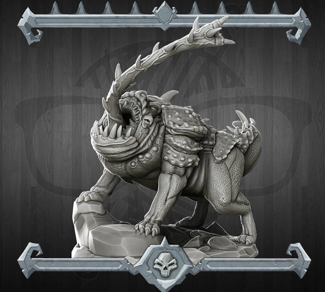 Canoloth Tongue Devil Miniature for Tabletop Games Like D&D | Etsy UK