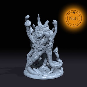 Vorax het oog van waanzin | Gibberende monder | Gibbering Orb Miniatuur voor tabletop-spellen zoals D&D en War Gaming