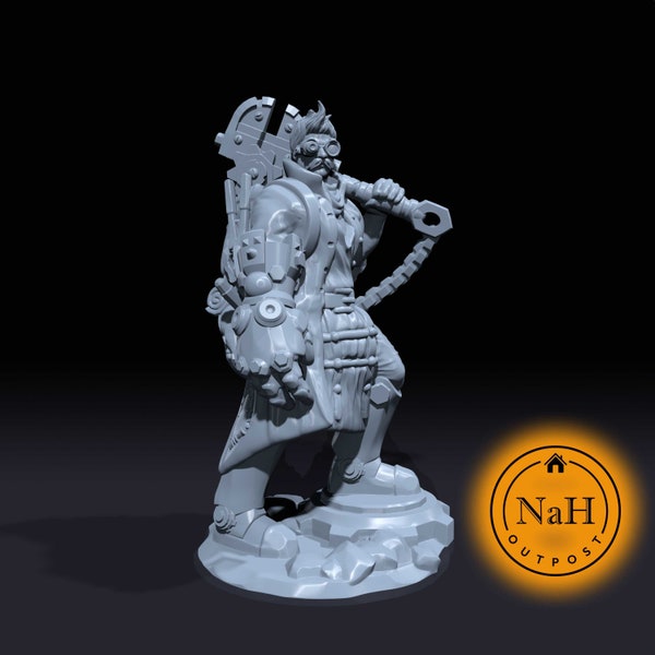 Human Artificer | Artificer | Miniature for Tabletop games like D&D and War Gaming