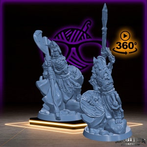 Skeleton Polearm | Arbiter Legion I | Undead miniature for Tabletop games like D D or War Gaming | Dead Undead Army