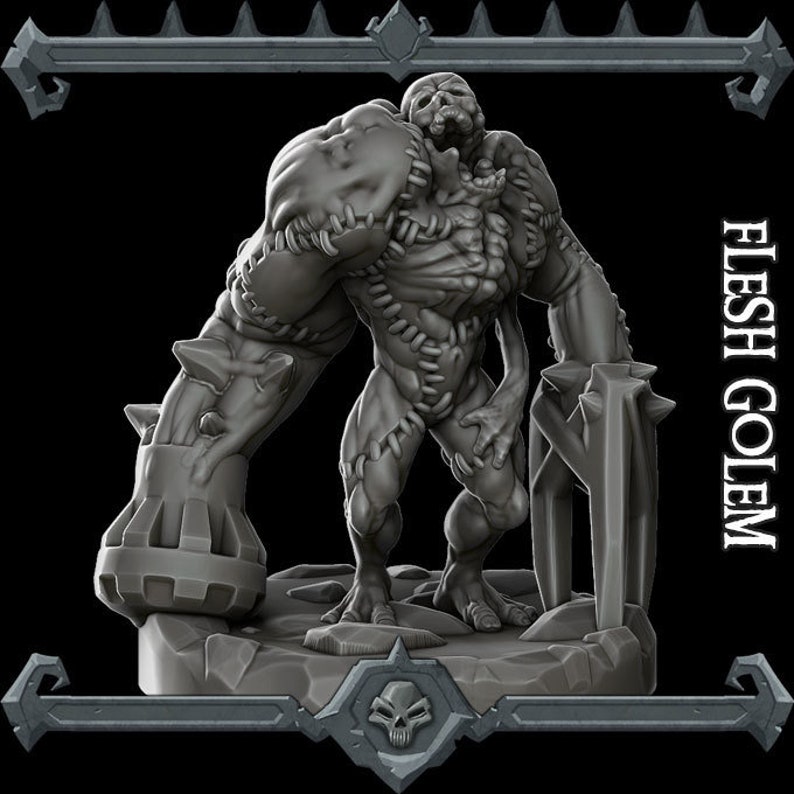 Golem Fiendish Flesh Flesh Golem Miniature For Tabletop Etsy golem-fiendish-flesh-flesh-golem-miniature-for-tabletop-etsy