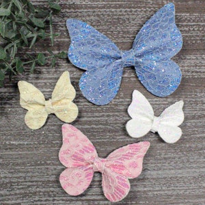 Butterfly hair bows, hair bows, bows, butterfly, butterflies, lace hair bows, spring hair bows, winter, Christmas, hair bow, bow, hair acce