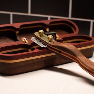 Bread Lame with Case - Hand Made Walnut and Brass