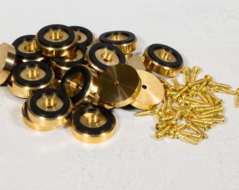 Bulk Discount (5 SETS) Brass Cutting Board Feet (Size: Large 1.5" Diameter)