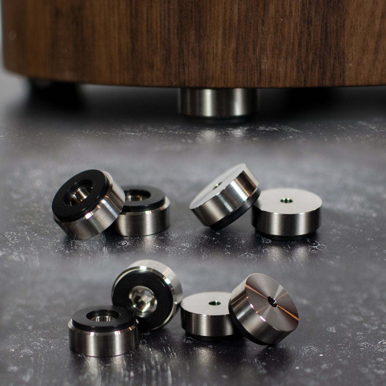Stainless Steel Cutting Board Feet (Small 1" Diameter)
