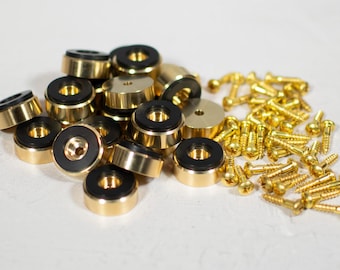Bulk Discount (5 SETS) Brass Cutting Board Feet (Size: Small 1&quot; Diameter)