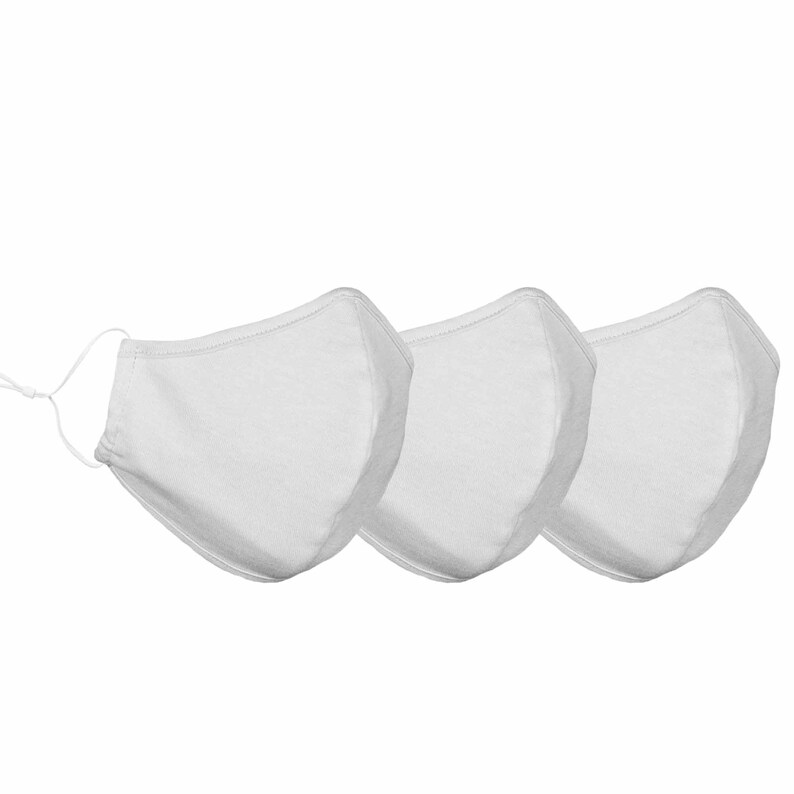 Cloth Face Masks Made in USA Adult Women Mens 3 Pack Qty Etsy