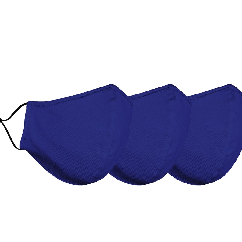 Cloth Face Masks Made in USA Adult Women Mens 3 Pack Qty Etsy