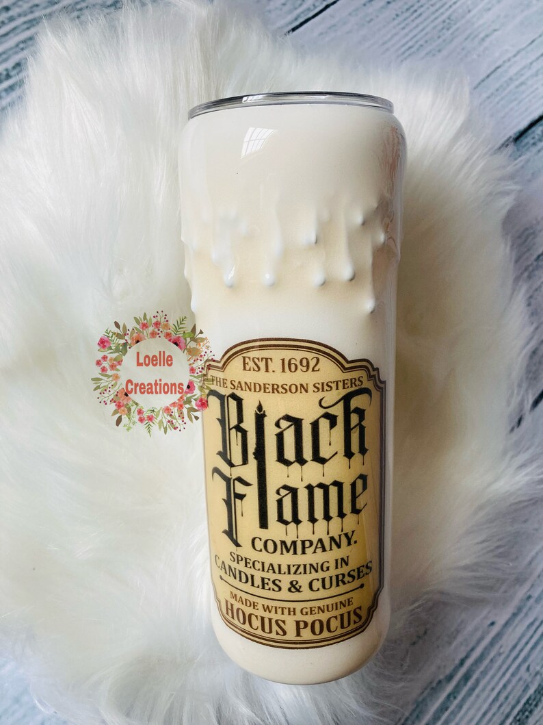 Black Flame Candle / Hocus Pocus / Sanderson Sisters Hogg Etsy