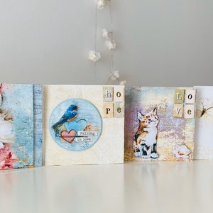 Cartes de vœux vintage 3D pour toute occasion, carte de félicitations, cadeau de Saint-Valentin, cadeau en argent, carte de remerciement, cadeau de fête des mères, carte d'anniversaire image 2