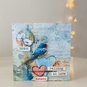 Cartes de vœux vintage 3D pour toute occasion, carte de félicitations, cadeau de Saint-Valentin, carte d'amitié, carte de remerciement, fête des mères et anniversaire image 3