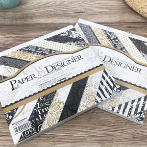 Papel impreso de 20 x 20 cm con troqueles - 18 diseños x 2, troquel de 4 hojas, en encaje bañado en oro para tarjetas de felicitación