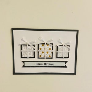 Carte d'anniversaire avec cadeaux, carte personnalisée, carte de félicitations, carte de félicitations, carte de vœux, carte de Noël, carte cadeau image 2