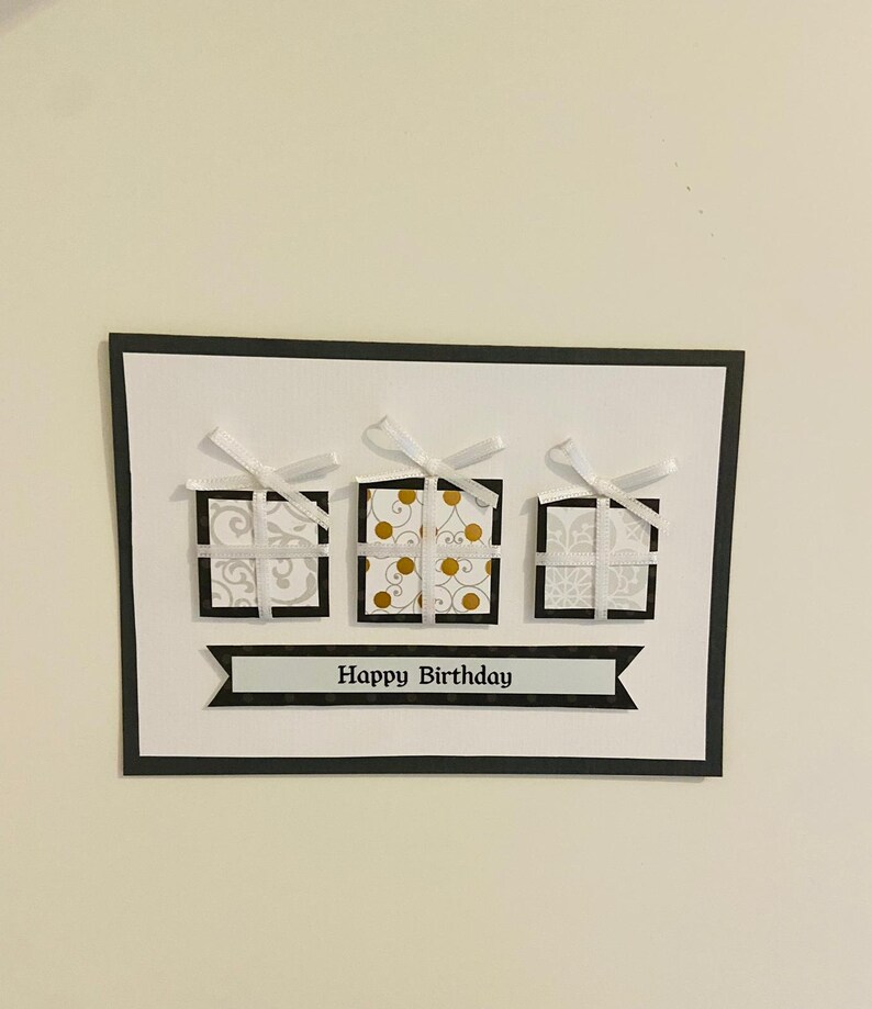Carte d'anniversaire avec cadeaux, carte personnalisée, carte de félicitations, carte de félicitations, carte de vœux, carte de Noël, carte cadeau image 2