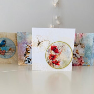 Cartes de vœux vintage 3D pour toute occasion, carte de félicitations, cadeau de Saint-Valentin, cadeau en argent, carte de remerciement, cadeau de fête des mères, carte d'anniversaire image 6