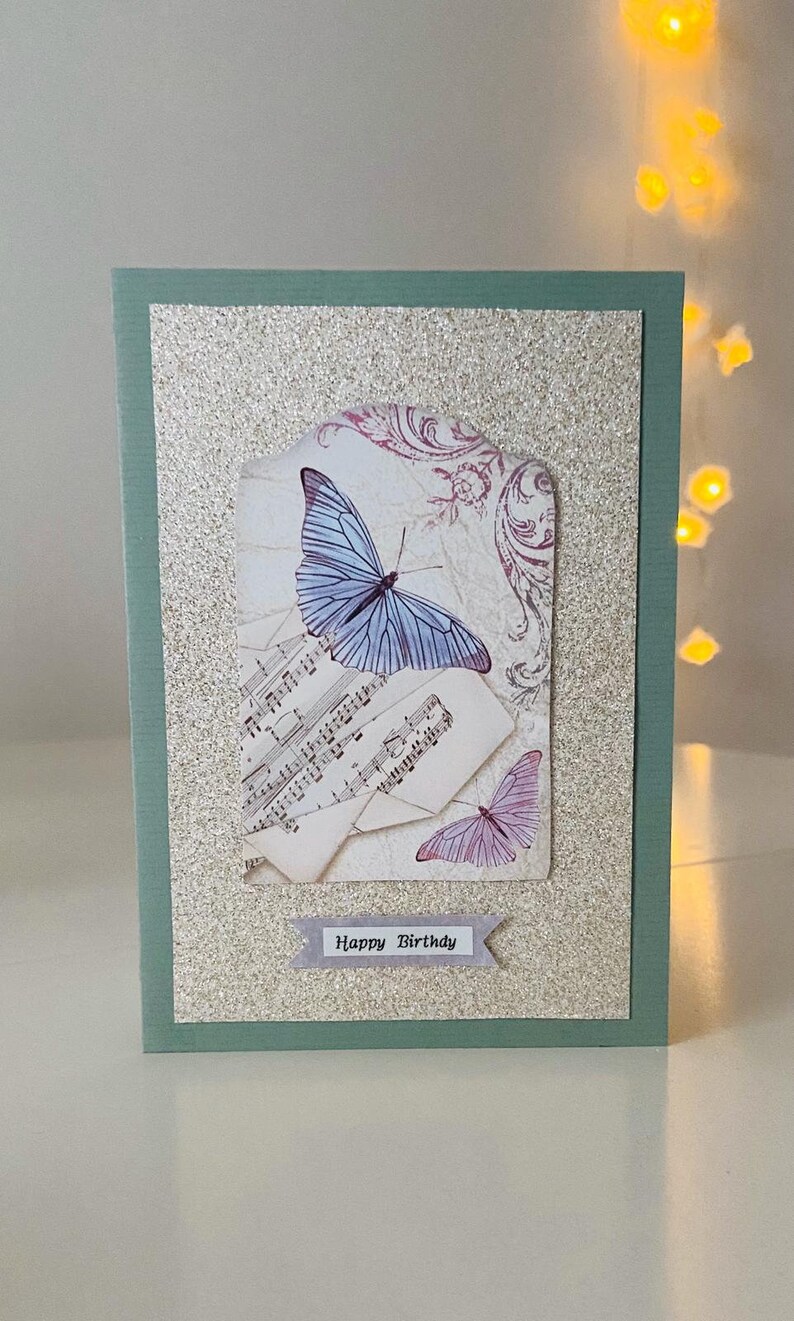 Carte papillon, carte de voeux personnalisée, carte cadeau, carte anniversaire, carte fête des mères, carte félicitations, carte félicitations image 2