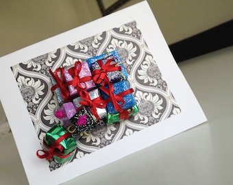 Carte cadeau 4D, carte d'anniversaire, carte de Noël, carte de félicitations, carte de félicitations, carte surprise, cadeau en argent fait main