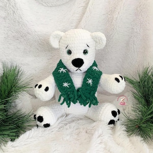 Polar Bear Crochet Pattern: Amigurumi Plush Toy (Digital Download)