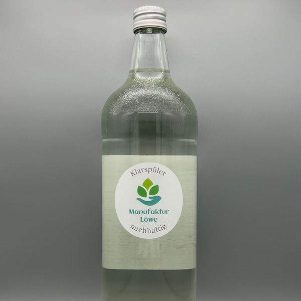 Klarspüler 1 Liter - nachhaltig, in Glasflasche
