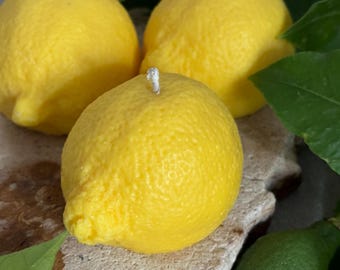 Citronljus, citronljus, gult ljus, citrusljus, citronljus, citrusvaxljus, citronmotivljus, rapsvaxljus