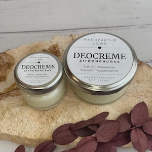 Deocreme vegan 30g im Glastiegel, Deocreme aluminiumfrei, Deocreme mit Natron, vegane Deocreme, aluminiumfreie Deocreme, Natron Deocreme
