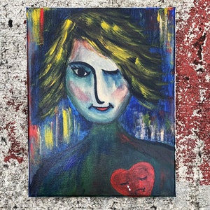 The Smile - Original Acrylic Expressionism Painting