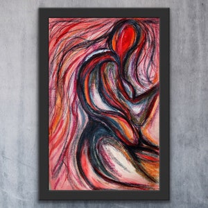 Original Abstract Figurative Painting