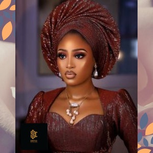 Autogele | Ipele | Fila | Wedding Accessory | Head Wrap | Head Tie | Aso Oke