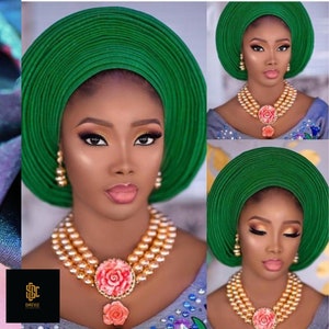 Autogele | Ipele | Fila | Wedding Accessory | Head Wrap | Head Tie | Aso Oke