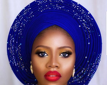 Autogele | Ipele | Fila | Wedding Accessory | Head Wrap | Head Tie | Aso Oke | Gele