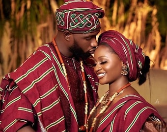 Ipele (Shoulder Sash) | Ipele | Fila (Male Cap) | Fila | Aso Oke | Asooke