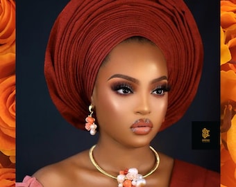 Autogele | Ipele | Fila | Wedding Accessory | Head Wrap | Head Tie | Aso Oke