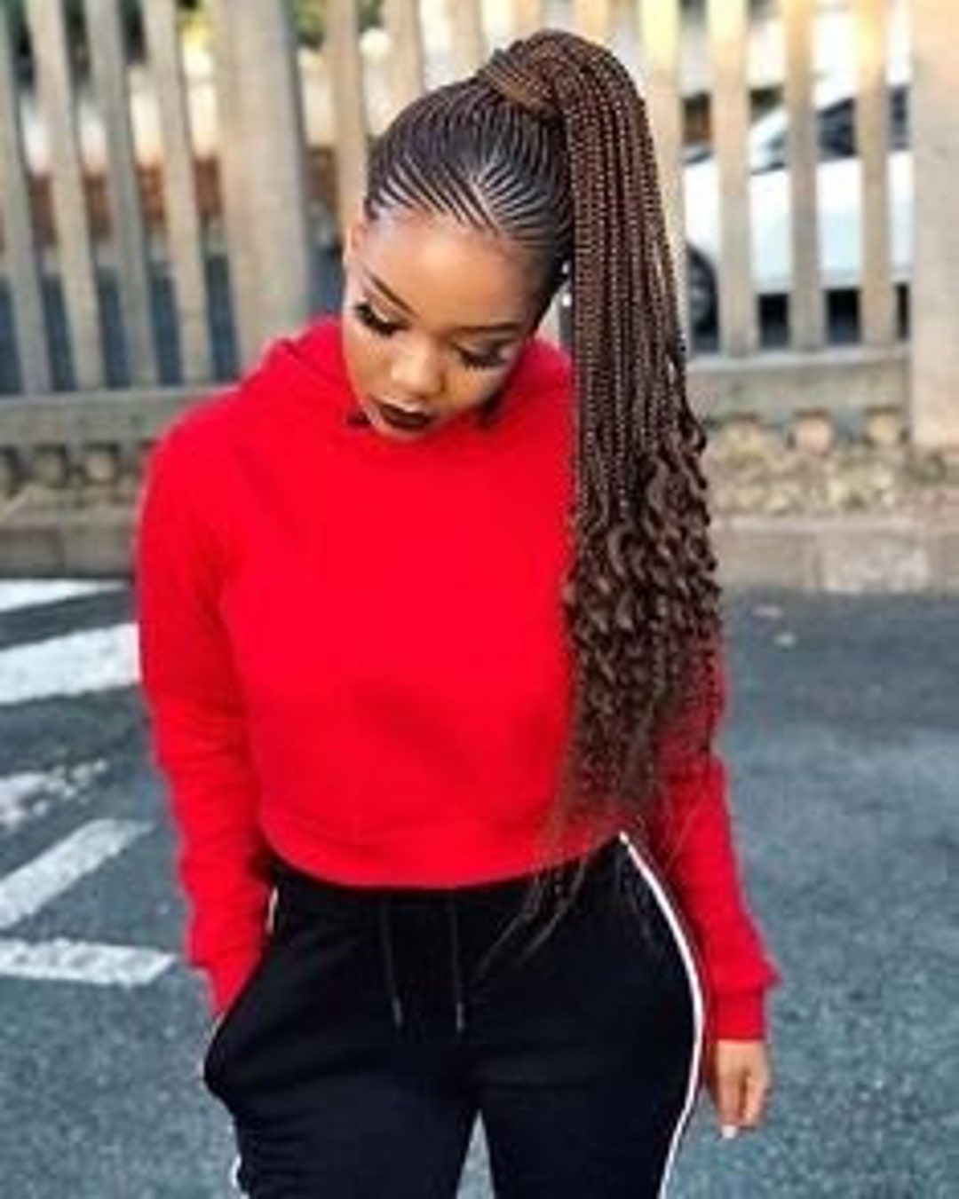 Cornrow Braided Wig | Twist Braid | Gift for Her | Custom  display picture 2