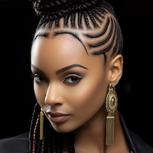 Custom Order: Cornrow Braided Wig | Ghana Weaving | Handmade | Box Braid | Twist Braid - Add On