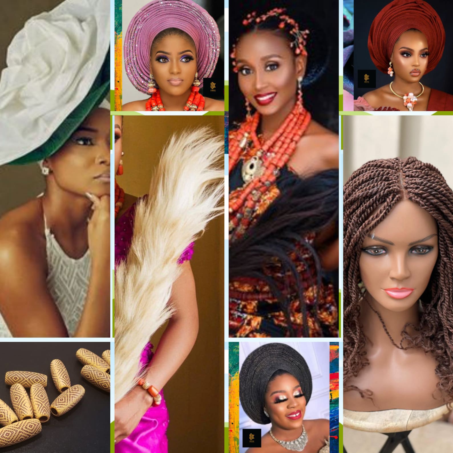 Ipele (shoulder Sash) | Ipele | Fila (male Cap) | Fila | Aso Oke ...