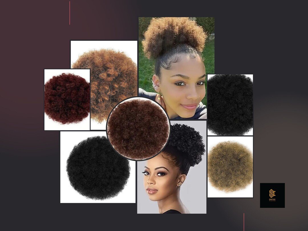 Extension De Queue De Cheval Afro Bouclée - 30 Cm (12") - Couleur 1B/33# - Synthétique