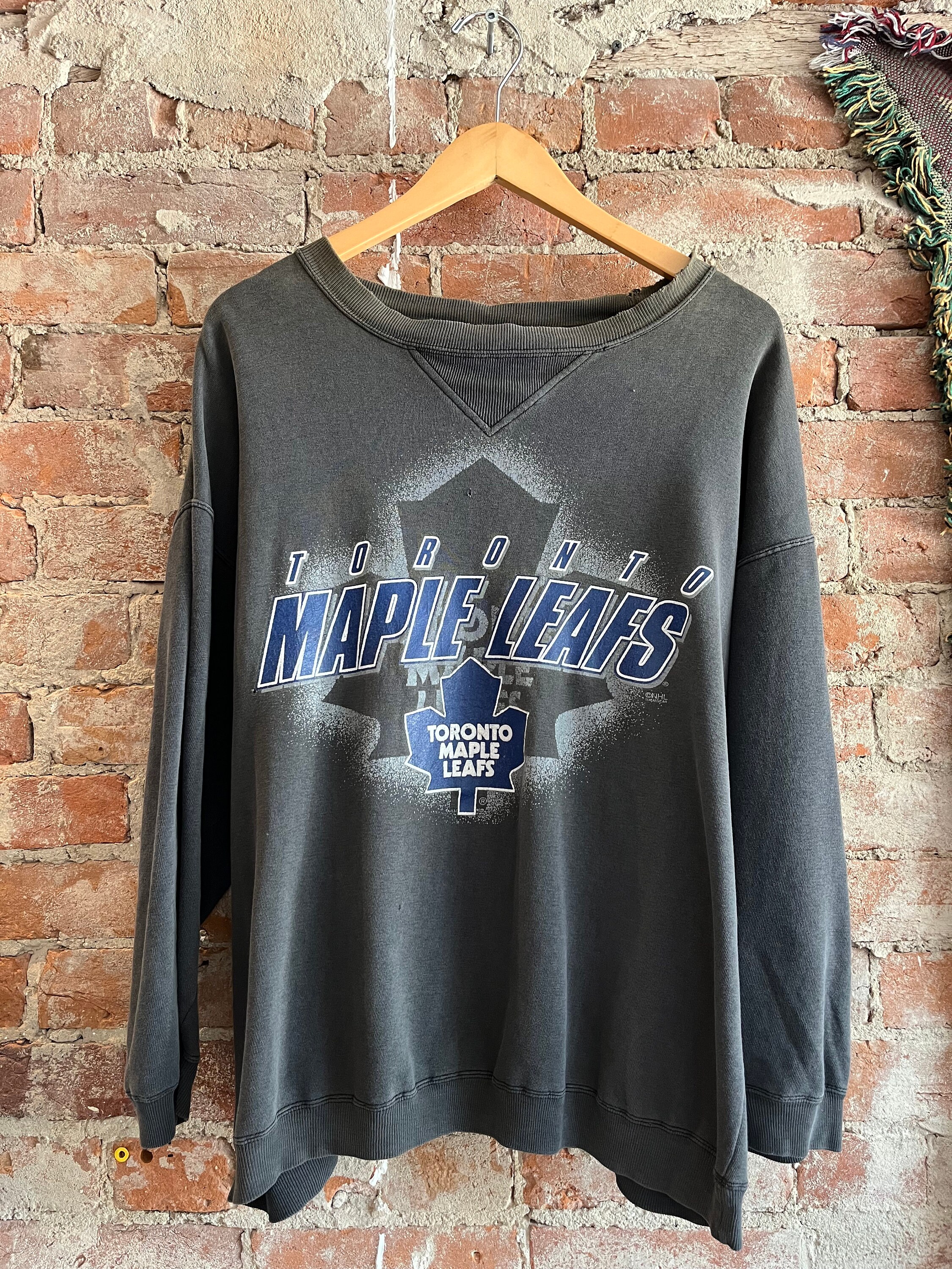90s Toronto Maple Leafs Vintage Nhl Crewneck Sweatshirt - Etsy