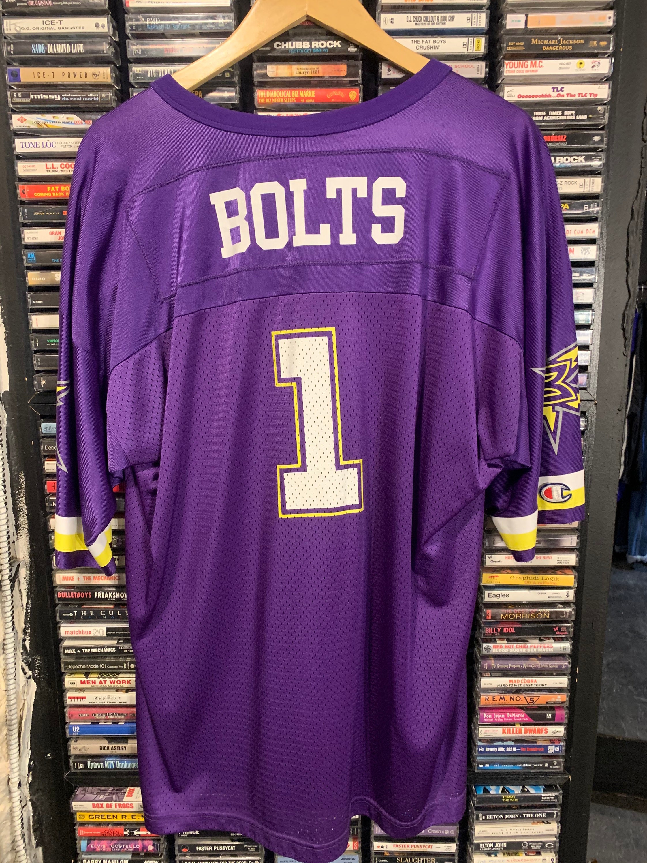 Vintage XFL football jersey by Champion XL WWF Vince McMahon Etsy