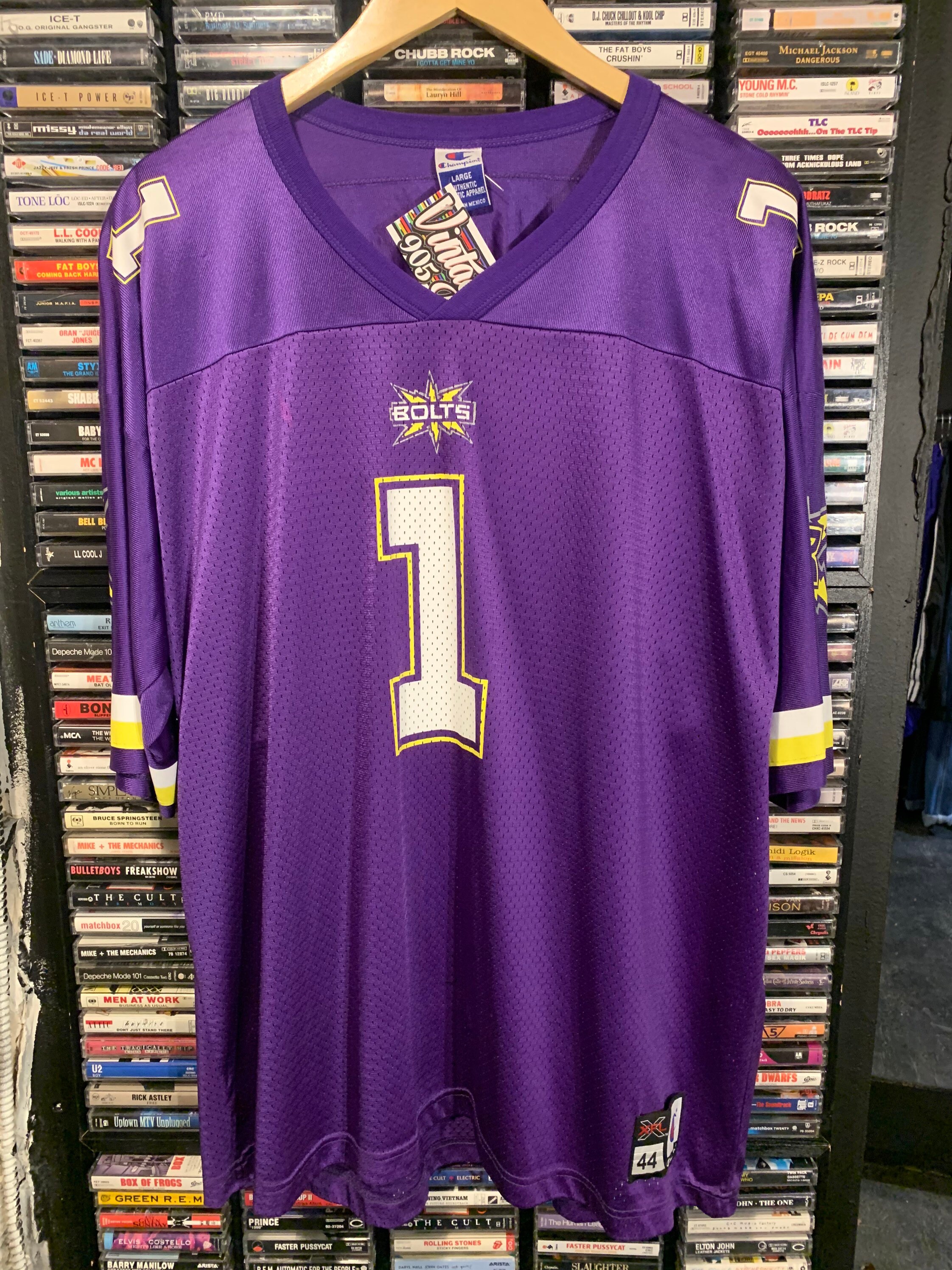 Vintage XFL football jersey by Champion XL WWF Vince McMahon Etsy