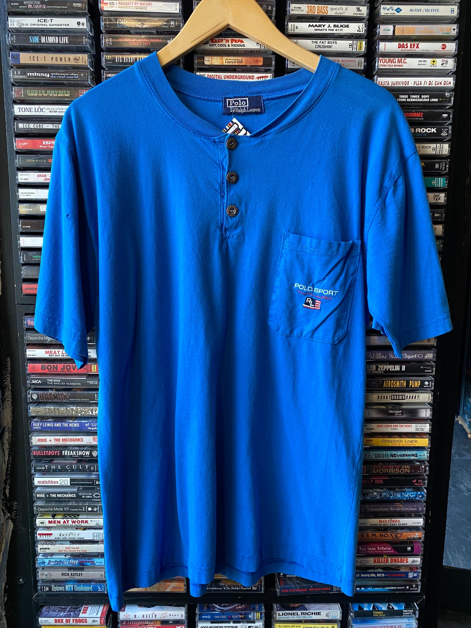 Vintage Polo sport pocket logo tshirt MediumLarge Etsy