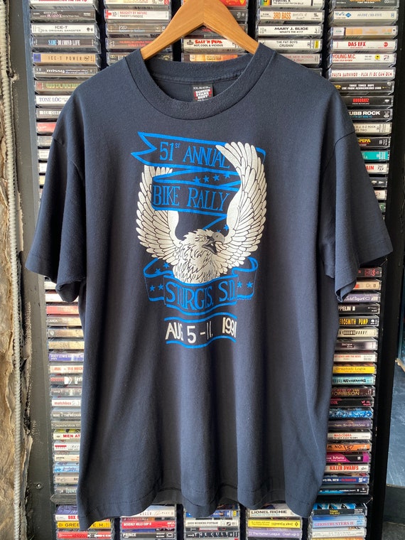 1991 Sturgis Motorcycle Rally XXL single stitch Ha