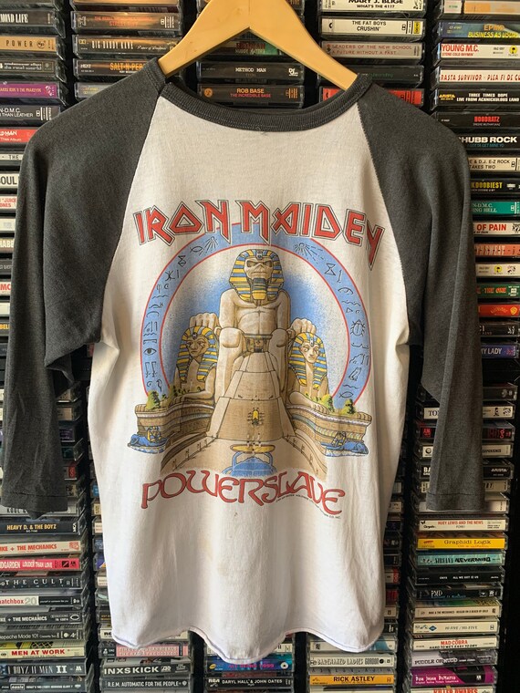 Rare! 1984 Iron Maiden Powerslave world tour tee
