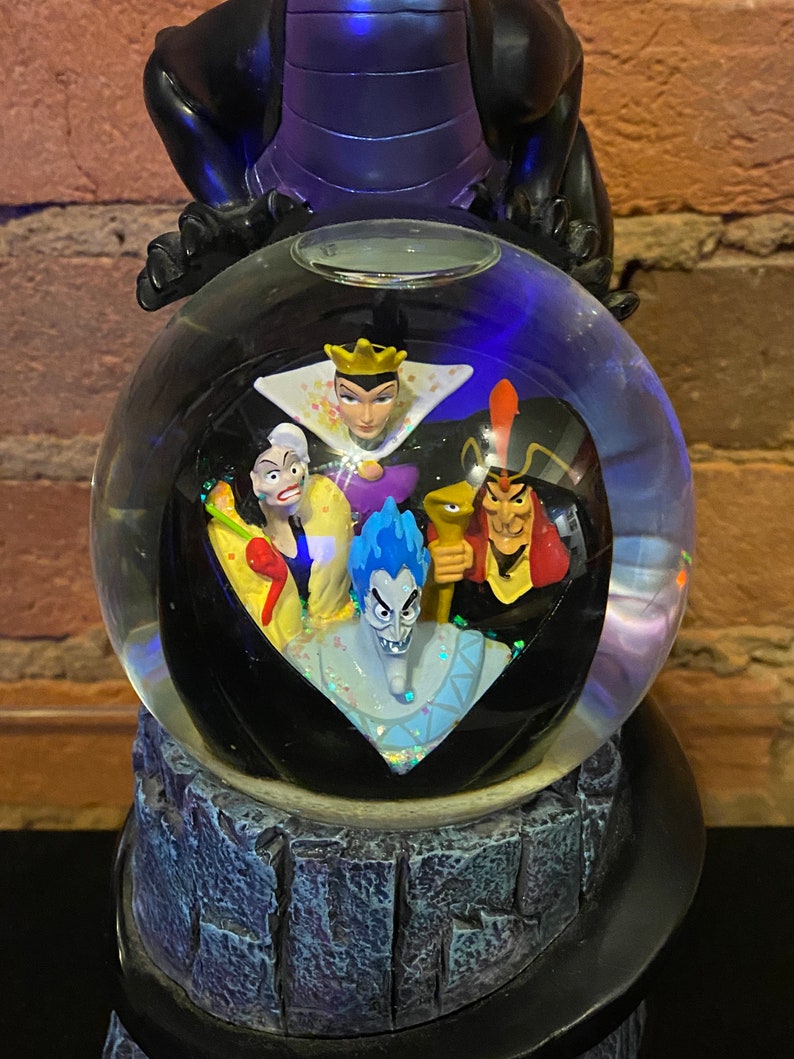 90s Disney Villains Snow Globe works great Etsy
