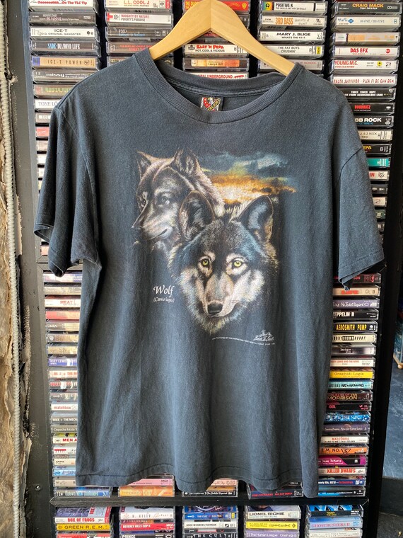 1992 3D Emblem Wolf t-shirt Large made in USA