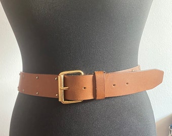 Billybag London vintage brown leather belt