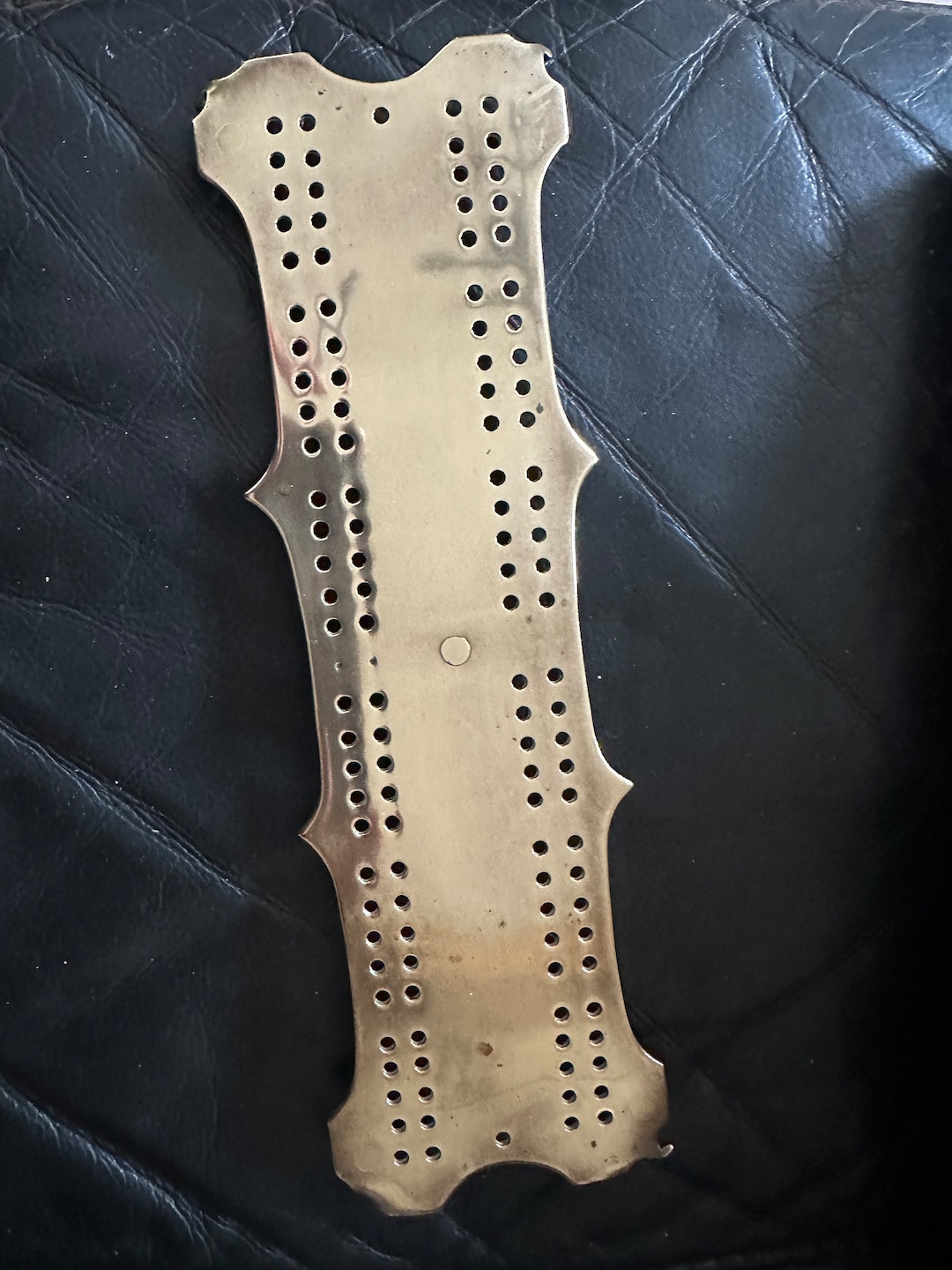 Antique Brass Cribbage Board - Etsy