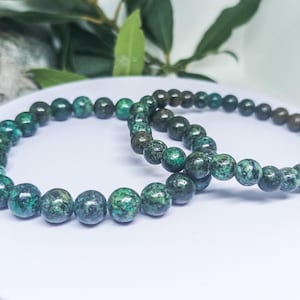 Afrikanisches Türkisarmband | Türkisarmband für Damen und Herren | Türkisperlenarmband | Halschakra-Armband